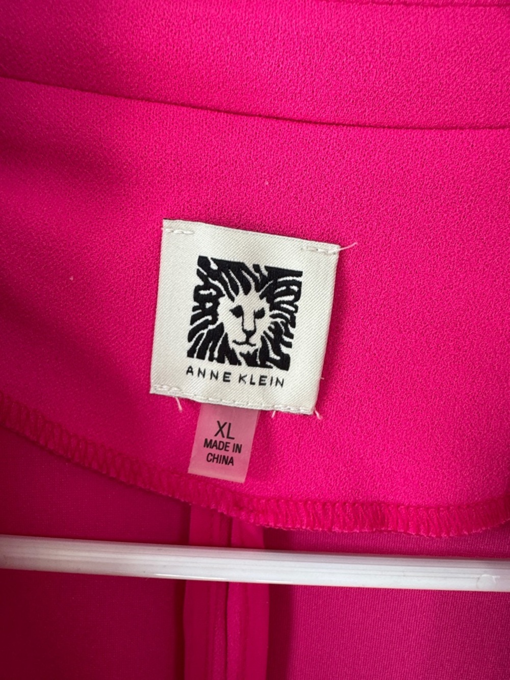 Anne Klein Bright Fuchsia Open-Front Blazer - Picture 2 of 4